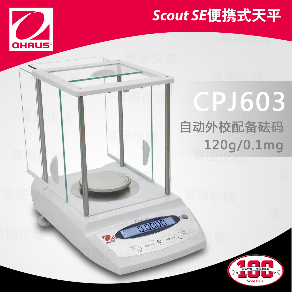 CPJ603 珠宝天平(外校)(120g/0.1mg)万分之一电子天平